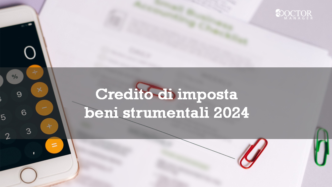 credito di imposta beni strumentali 2024